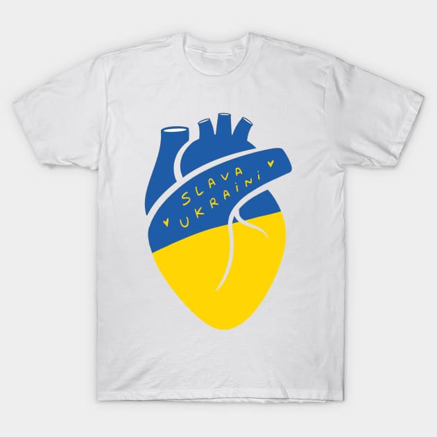 slava ukraini T-Shirt by chandelier2137